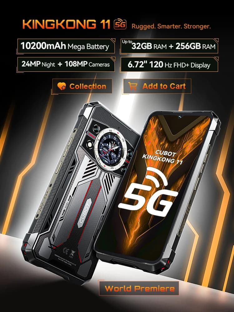 Cubot KingKong 11 5G Smartphone 256GB