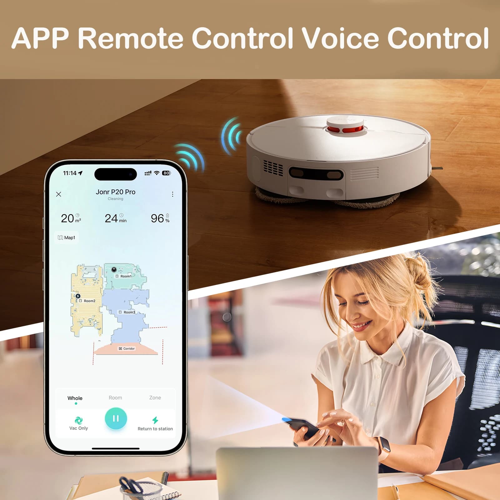 JONR Robot Vacuum P20 Pro - odkurzacz automatyczny - 7