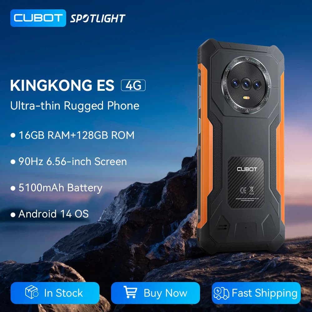 Cubot King Kong ES smartfon 6,56" 90Hz 16GB RAM