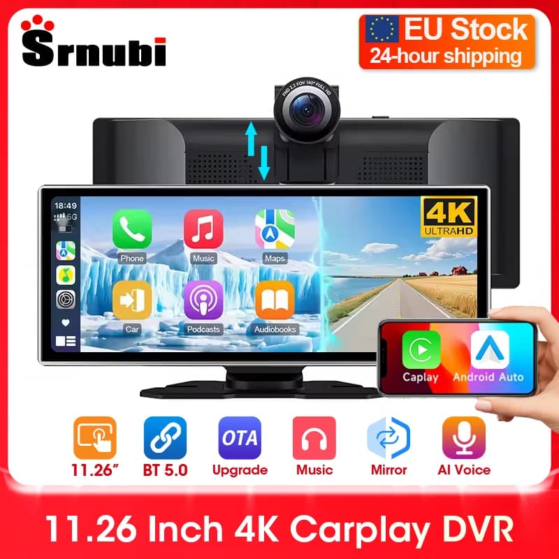 Rejestrator samochodowy 11,26" CarPlay Android