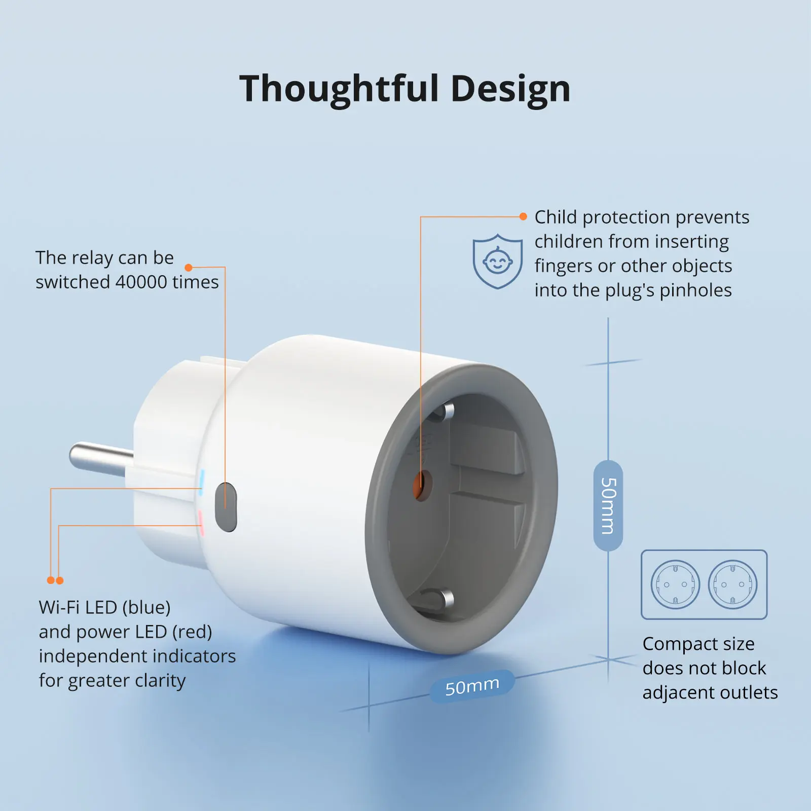 Inteligentne gniazdo WiFi SONOFF S60 - 3