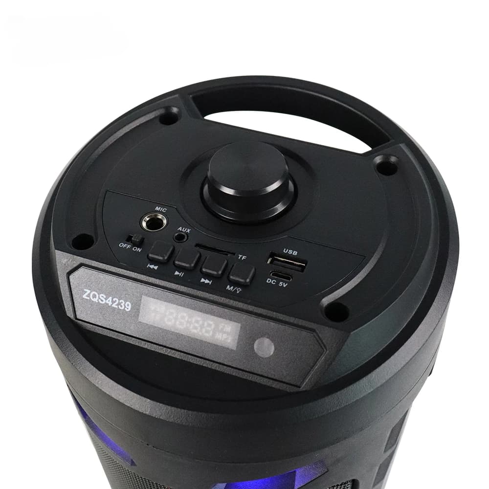 Duży kwadratowy taniec Przenośny głośnik Bluetooth LED Kolorowe światło Soundbar Kolumna KTV Soundbox Bezprzewodowy subwoofer HiFi Boombox - 6