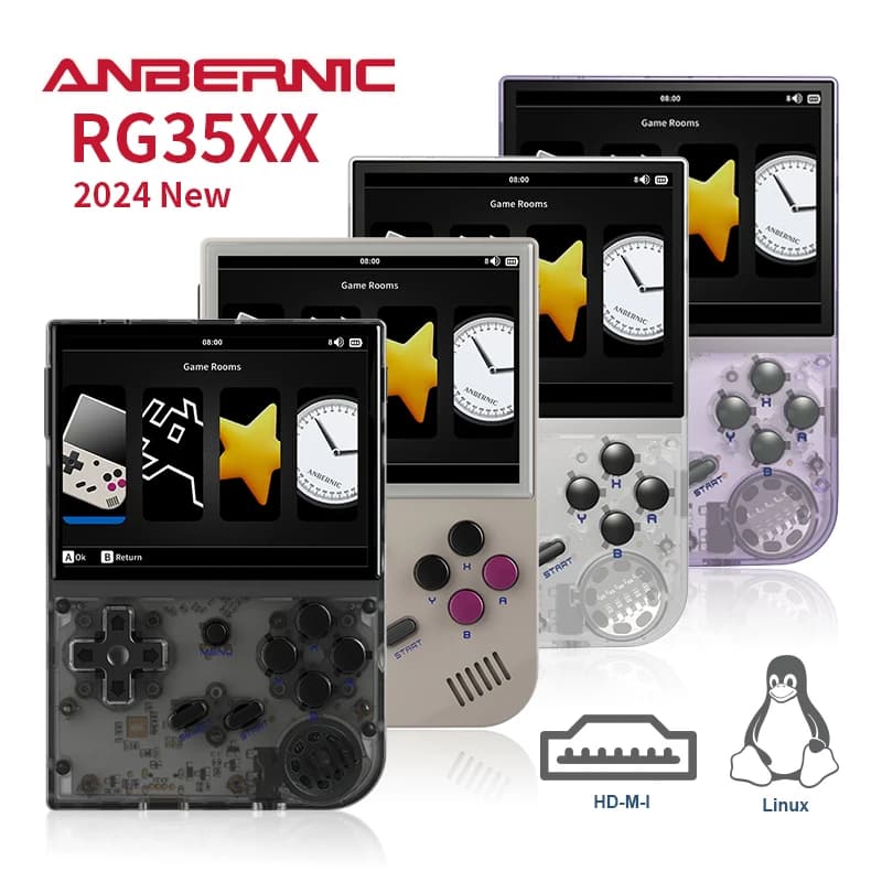 Konsola przenośna ANBERNIC RG35XX, ekran IPS 3,5"