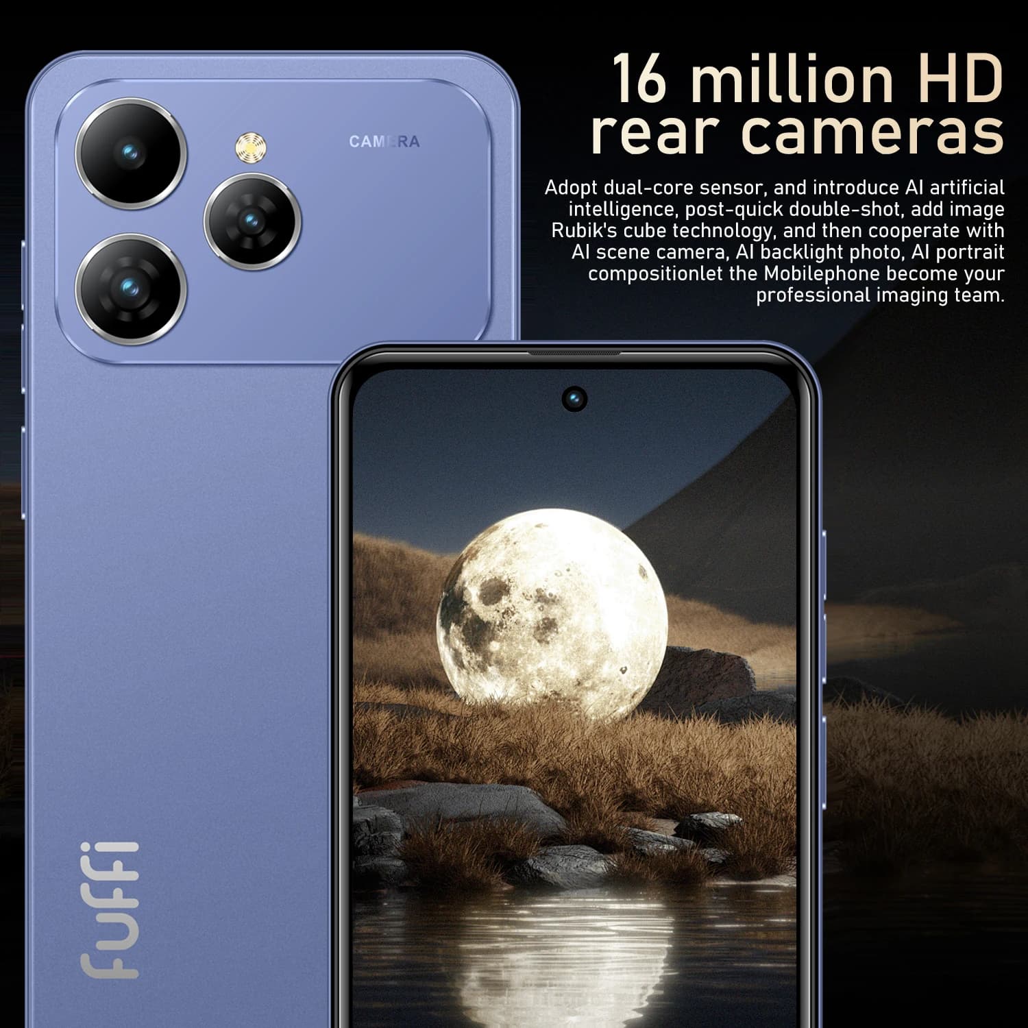 Smartfon Android, 6,56 cala, 8+256 GB ROM, sieć 4G, telefony komórkowe, Dual SIM, aparat 13+16 MP, telefony komórkowe - 7