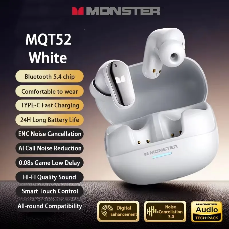Słuchawki bezprzewodowe Monster MQT52 Bluetooth 5.4