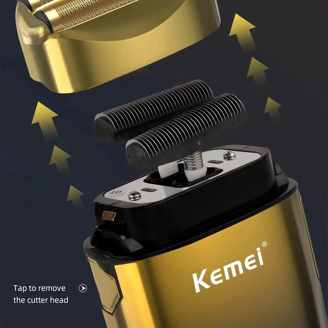 Maszynka do golenia Kemei TX10 z wyświetlaczem - 6