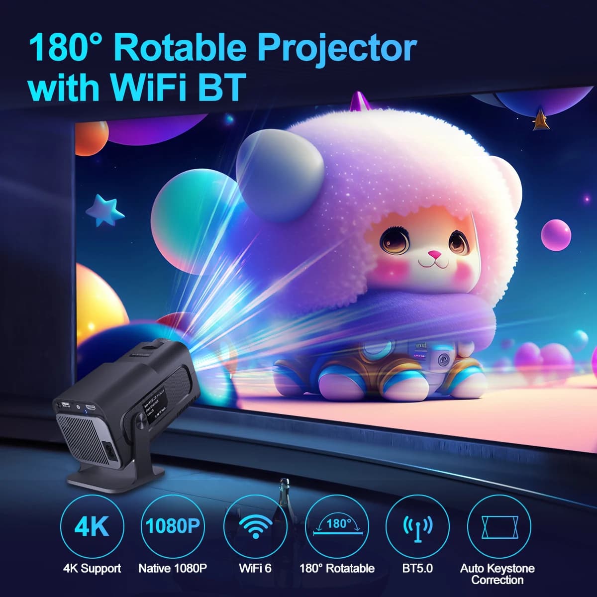 Mini projektor 4K Magcubic HY320 Android - 3