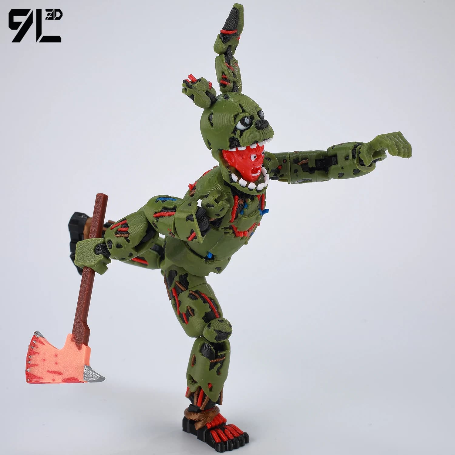 Figurki FNAF Freddy Springtrap 3D - 3