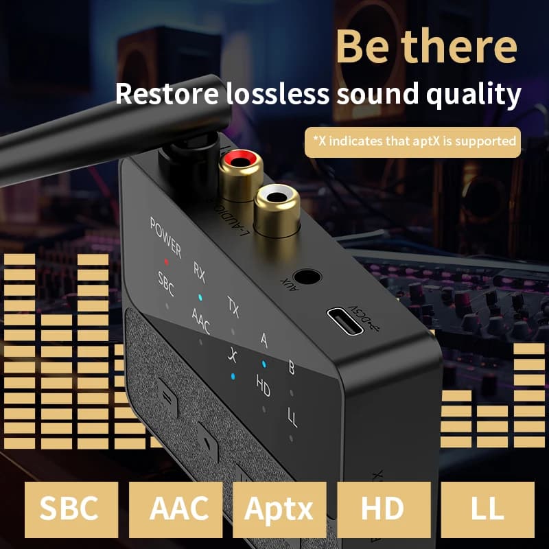 Odbiornik nadajnik Bluetooth 5.3 aptX HD - 3