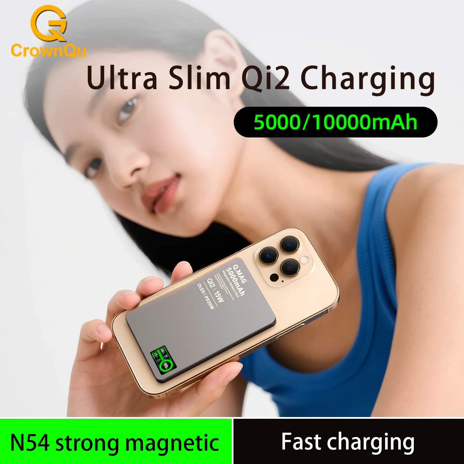 Magnetyczny powerbank QI do szybkiego ładowania - 4