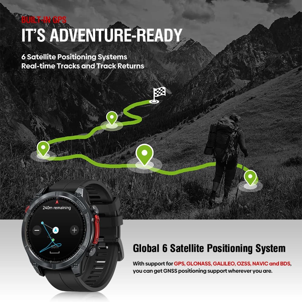 Zeblaze Stratos 4 smartwatch GPS AMOLED - 3