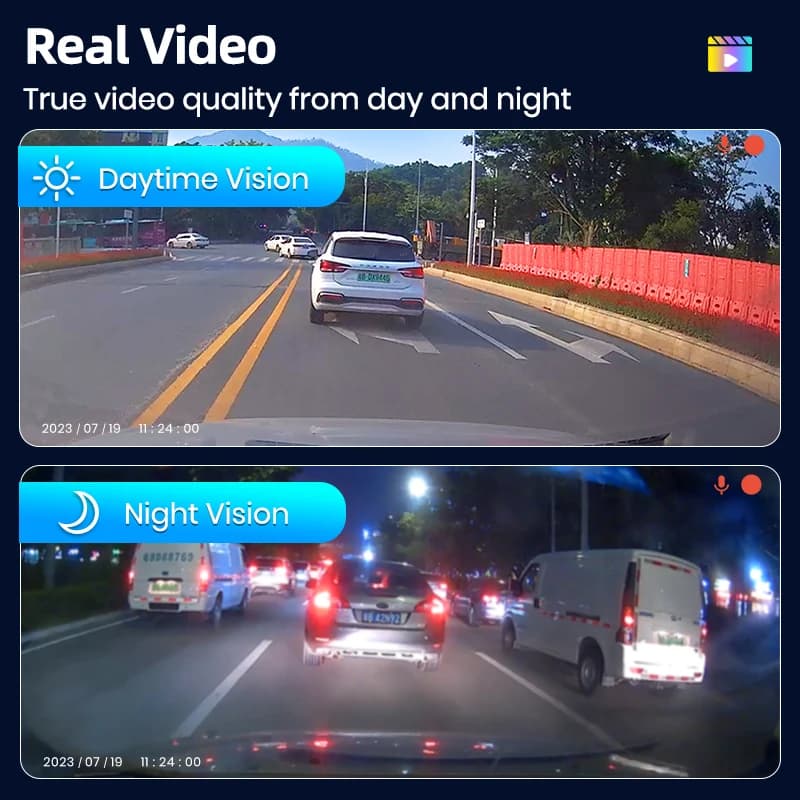 Kamera samochodowa Junsun 1080P ADAS DVR - 4