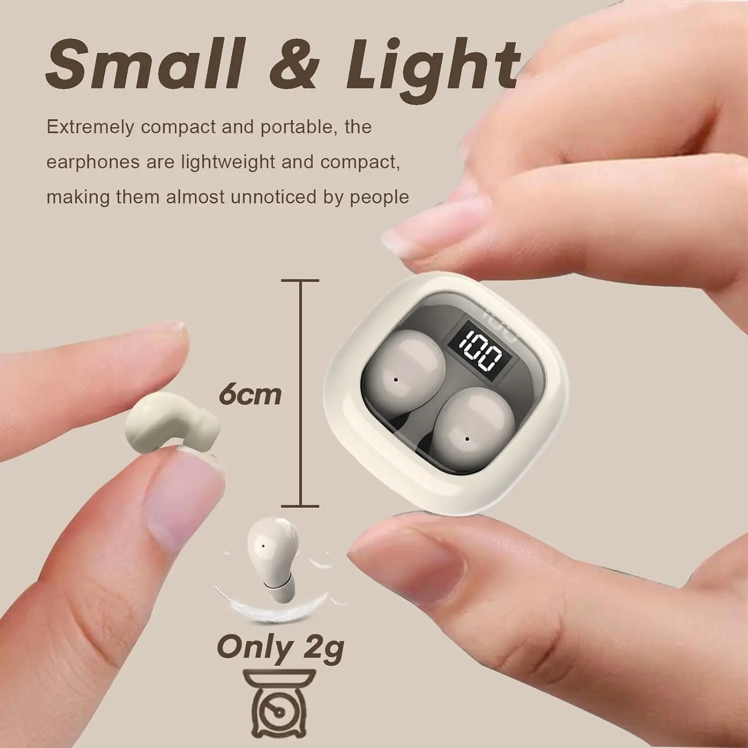 Bezprzewodowe mini słuchawki Bluetooth - 7