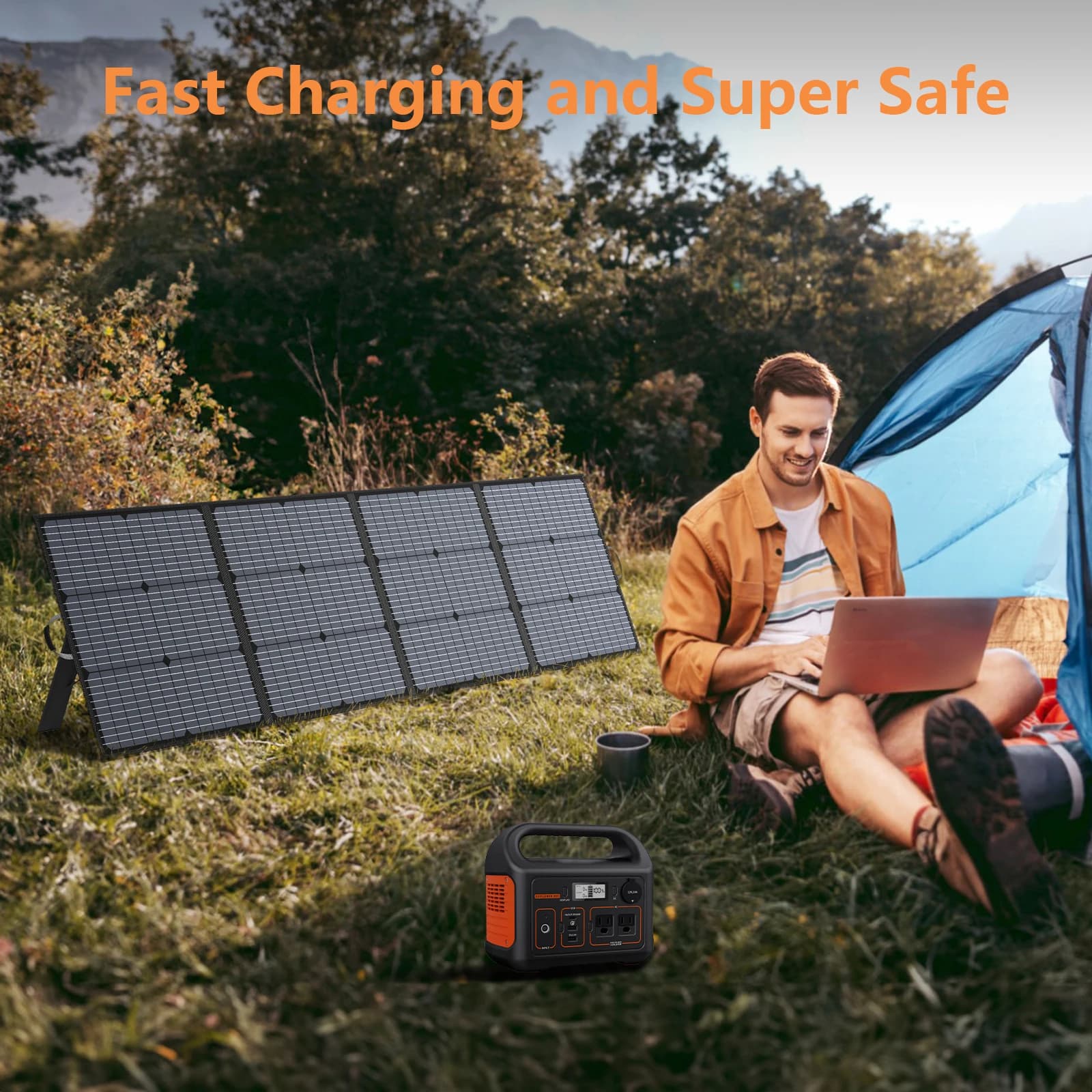 Ładowarka solarna 40V 220W składana do stacji zasilania - 5