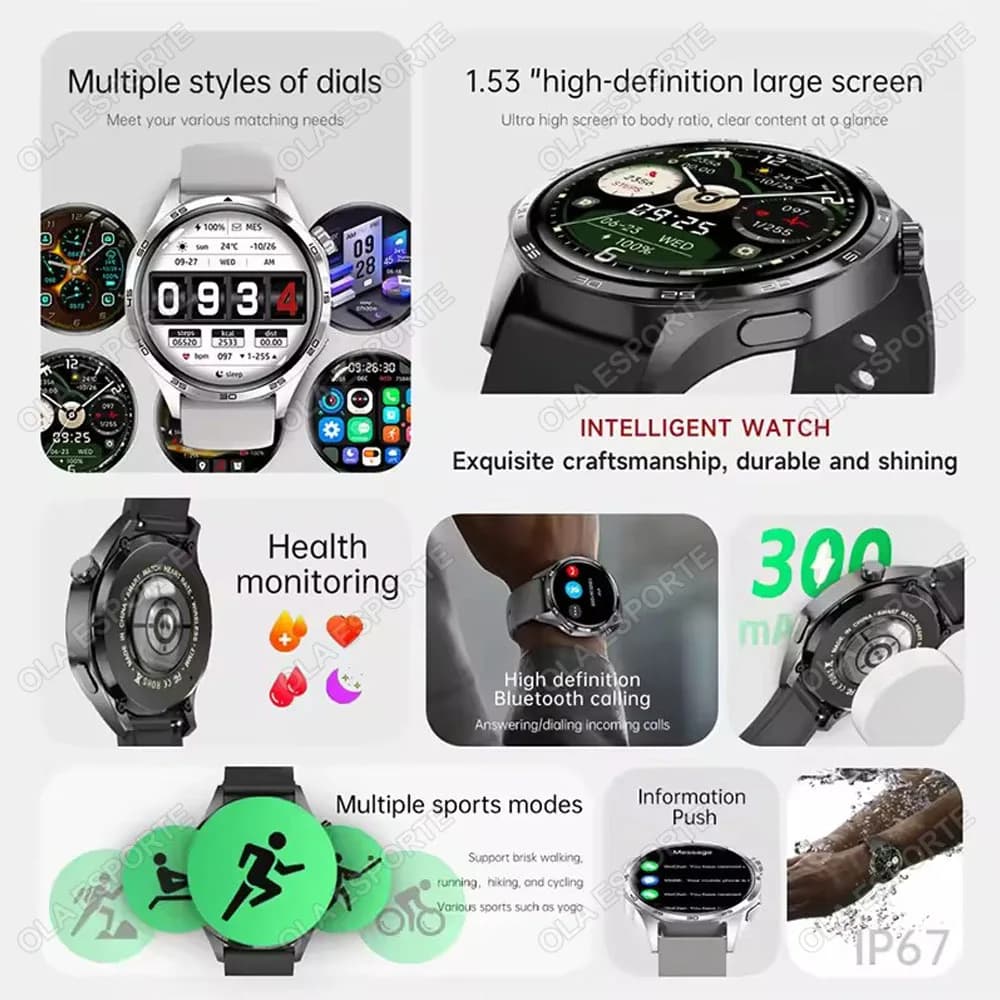 Smartwatch 2026 Watch 5 Pro GPS AMOLED - 3