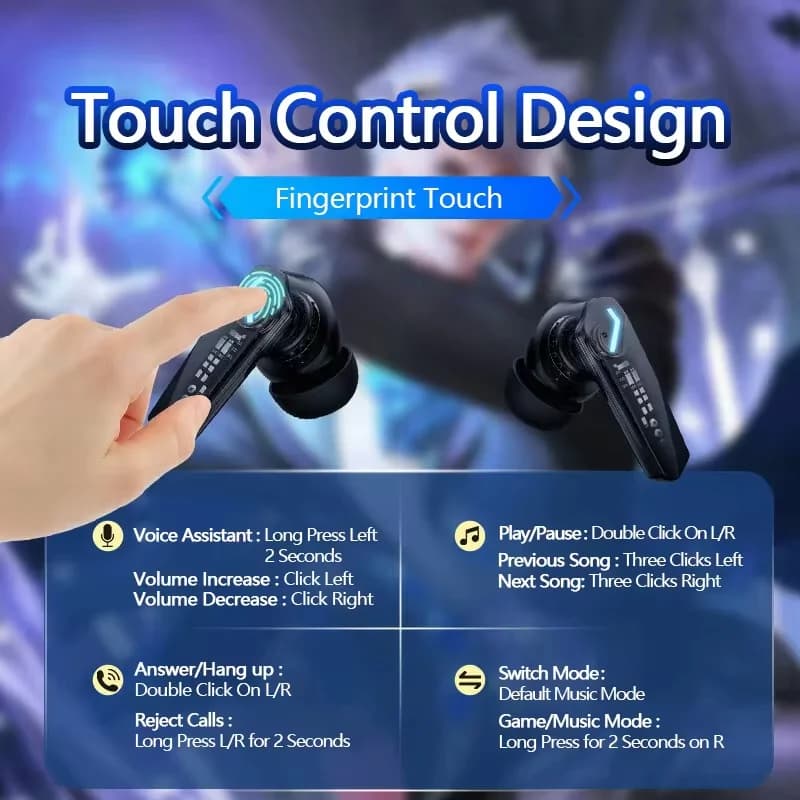 Słuchawki gamingowe Lenovo GM2 Pro Bluetooth - 7