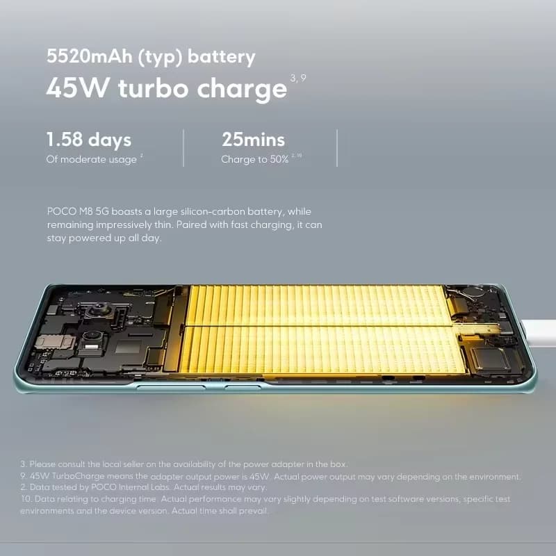 POCO M8 5G Snapdragon 6 Gen 3 - 5
