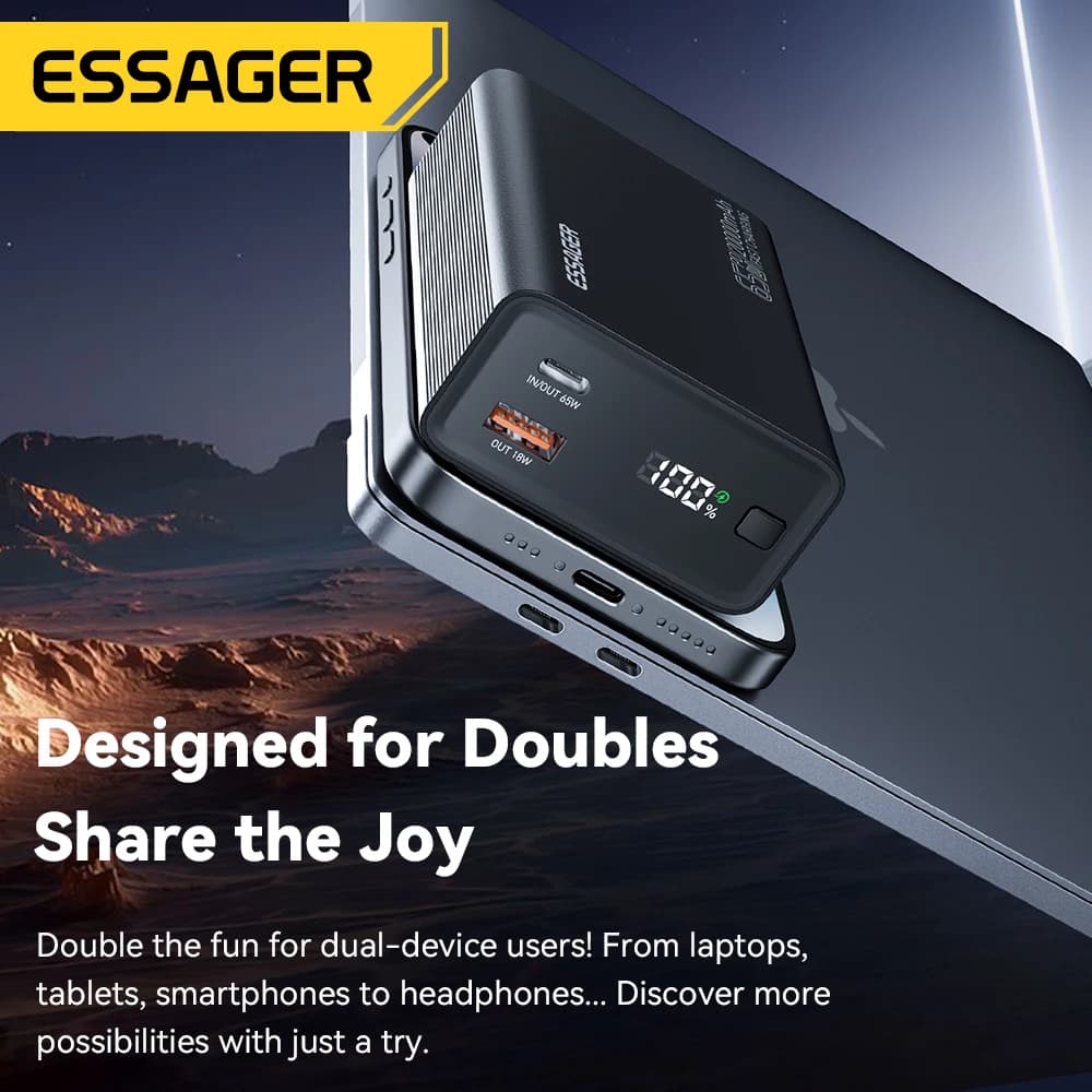 Power bank 20000mAh PD 65W szybkie ładowanie - 3