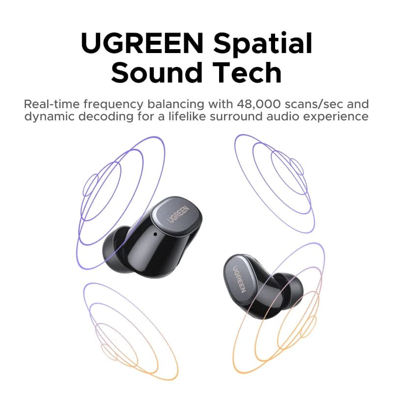 UGREEN Dots - słuchawki Bluetooth 6.0 douszne - 7