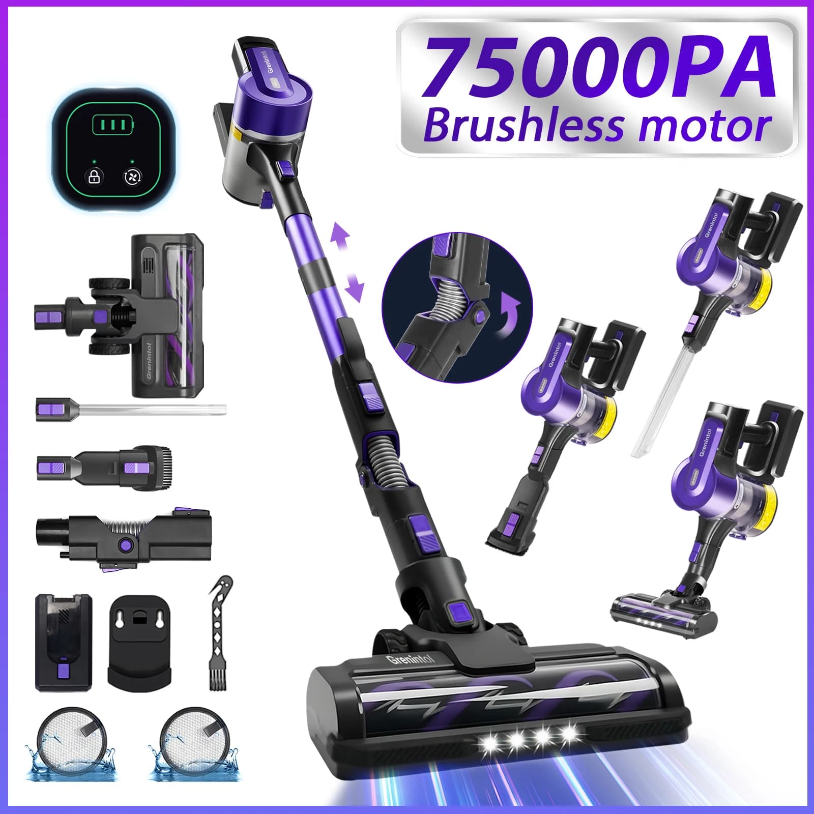 Odkurzacz bezprzewodowy Grenintol S119 500W