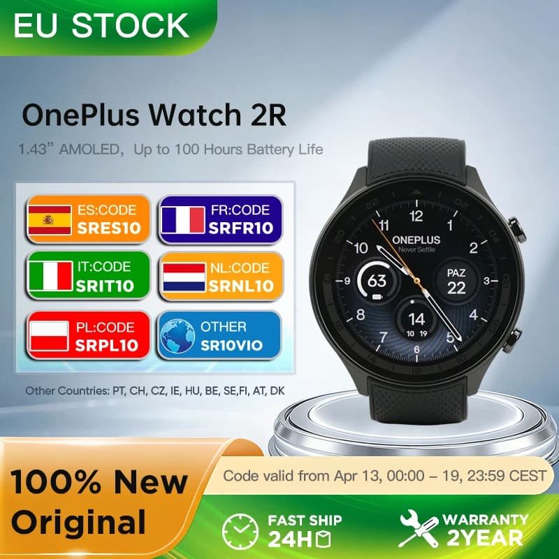 Smartwatch OnePlus Watch 2R AMOLED GPS