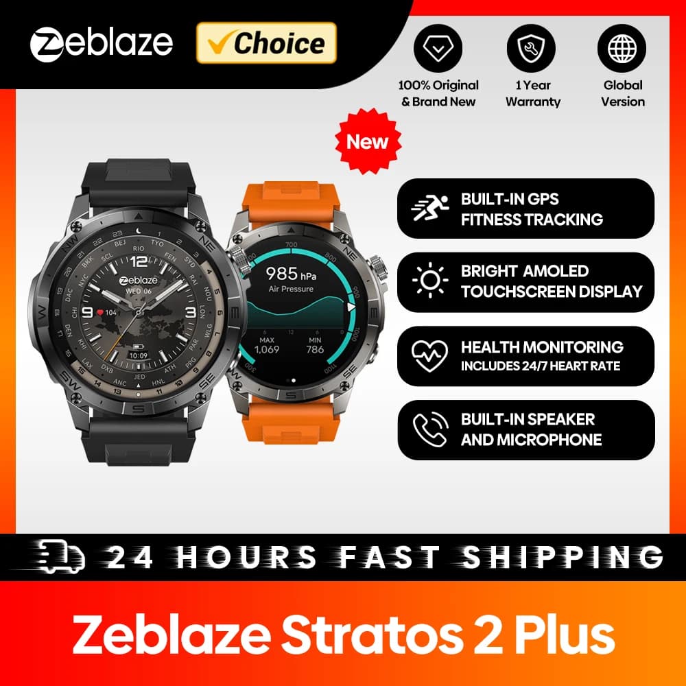 Zeblaze Stratos 2 Plus GPS smartwatch
