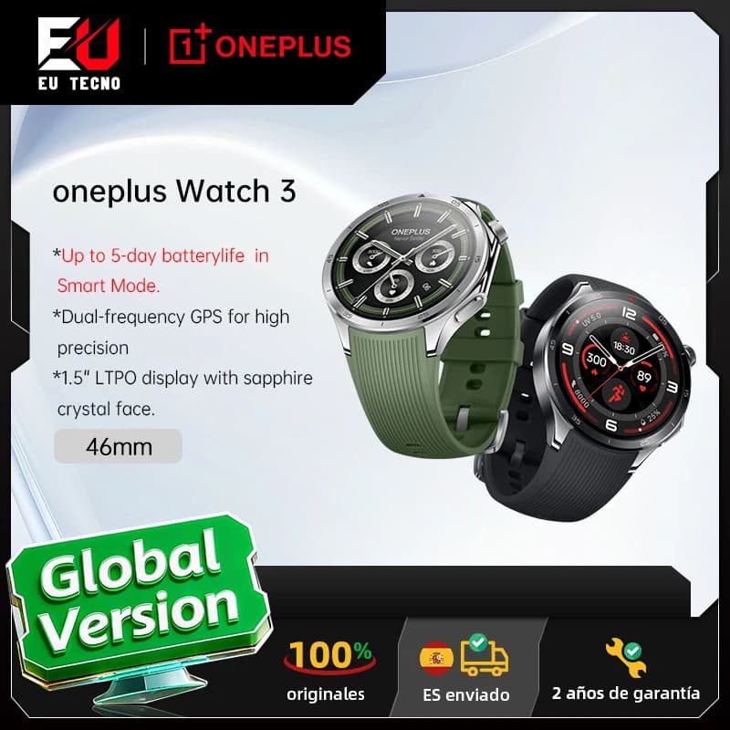 OnePlus Watch 3 Smartwatch AMOLED GPS