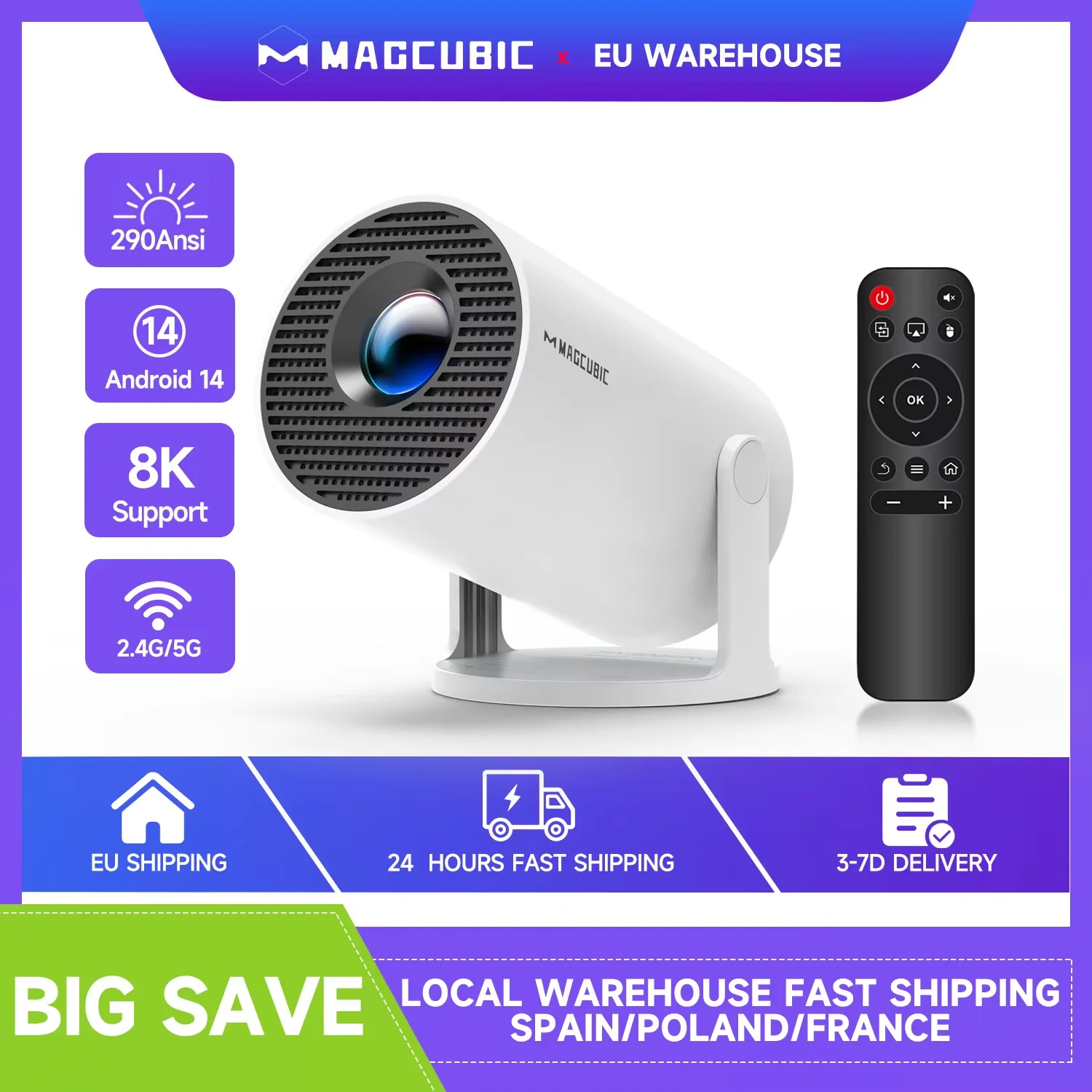 Projektor Mini Magcubic HY300 Pro WiFi6