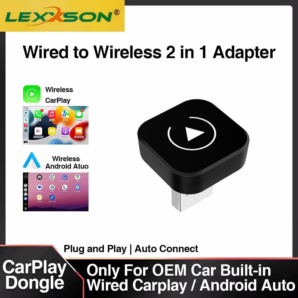Adapter CarPlay i Android Auto 2w1