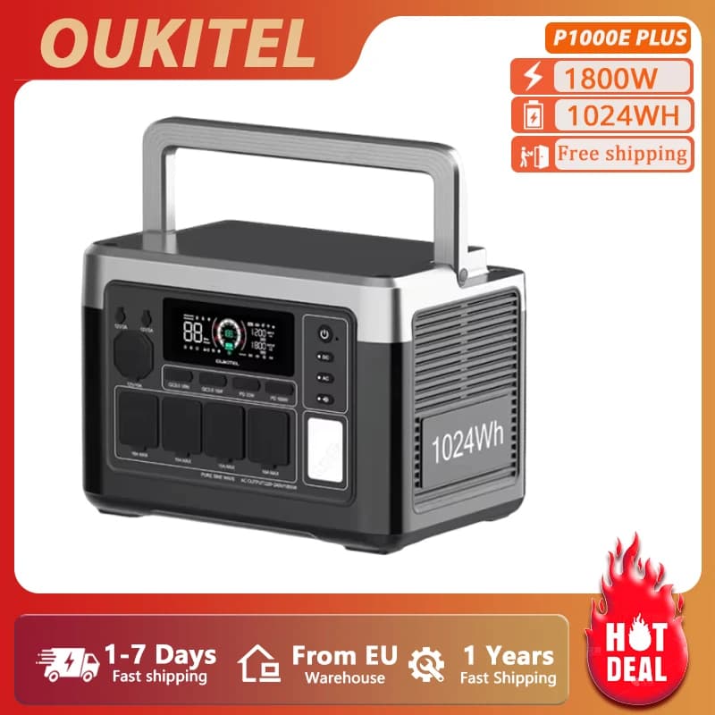 OUKITEL P1000 PLUS stacja zasilania 1024Wh