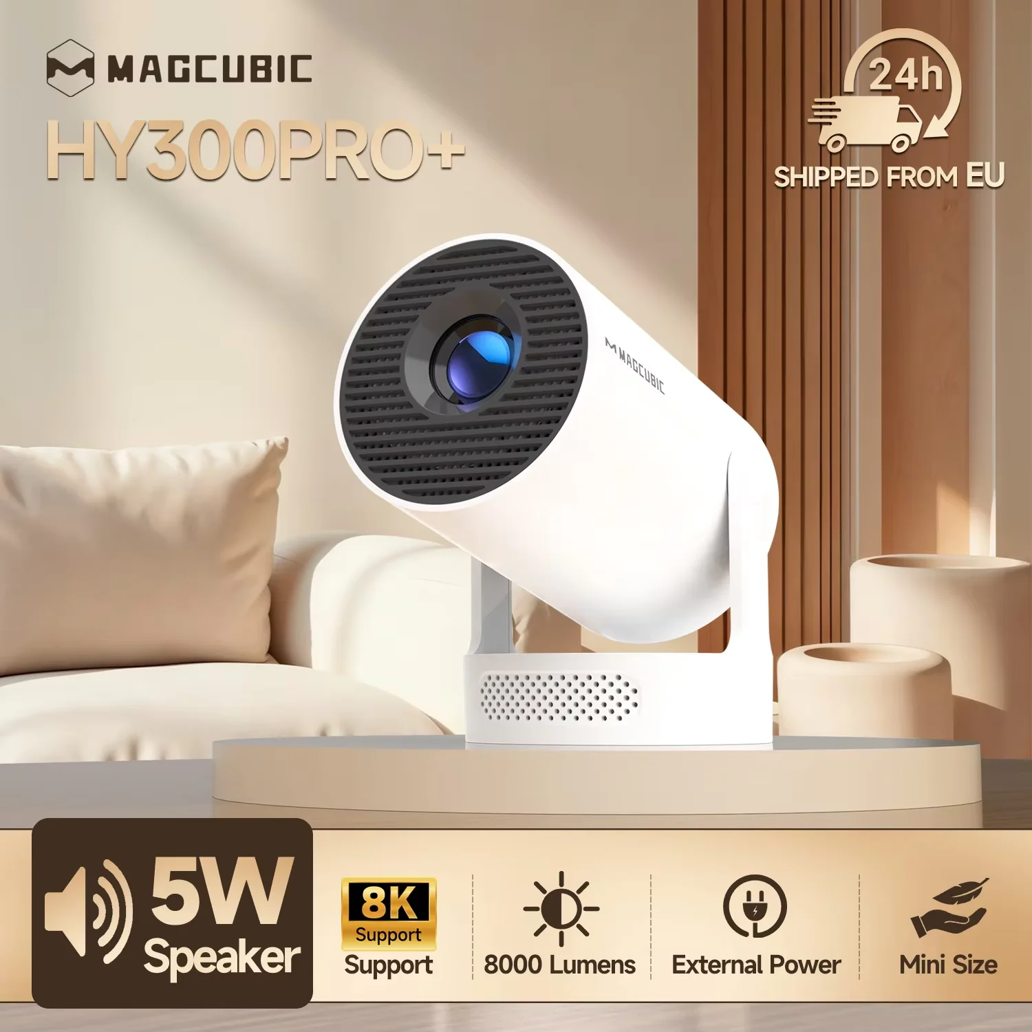 Magcubic HY300 Pro+ projektor 8K WiFi 6